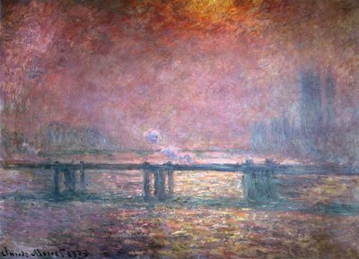 O Tamisa em Charing Cross, 1903 de Claude Monet